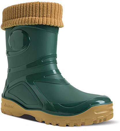 Demar - Stivali di gomma foderati in lana Young FUR-2, Verde (verde), 41 EU