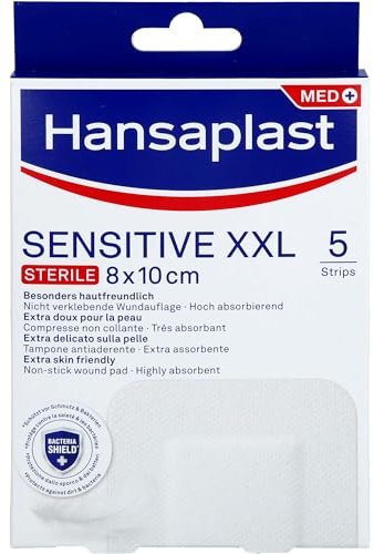 HANSAPLAST Sensitive XXL Pflaster 8x10 cm 5 St