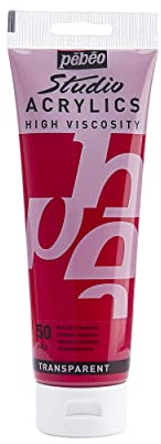 Pébéo - Acrylic Fine Studio Acrylics - Acrylfarbe für Künstler - Farbe für Profis und Anfänger - Leuchtende und pigmentierte Farbe - Magenta Primär - 250 ml
