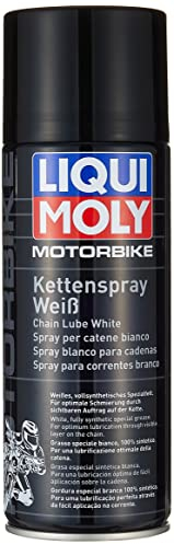 LIQUI MOLY Motorbike Spray blanco para cadenas | 400 ml | Lubricante acosado de motocicleta sin cobre | 1591