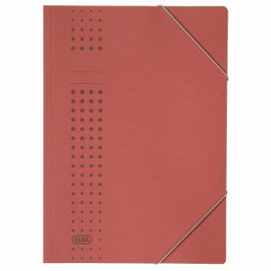 Elba 25 x Eckspanner chic A4 Karton (RC) 450 g/qm rot
