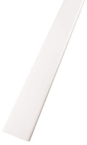Fuchs Design Abschlussprofil für 8 cm starke Glasbausteine Aluminium weiß - 1,25 m Länge