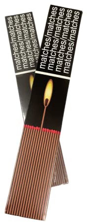 Ecolighters® 2 Boxes of Long Matches Perfect for Stove BBQ,Open and Gas Fires, cookers