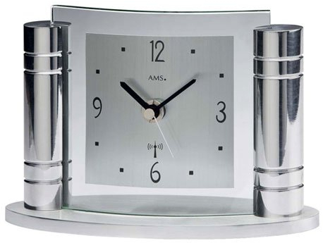AMS Moderne Tischuhr mit Funkwerk, Batterie betrieben - Modern Style 5130