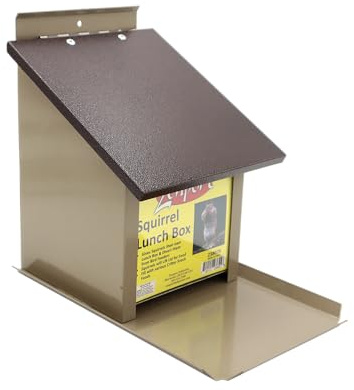 Zenport Z38079 Squirrel Lunch Box Hopper Squirrel Feeder - Helps Divert Squirrels Away from Dedicated Bird Feeders