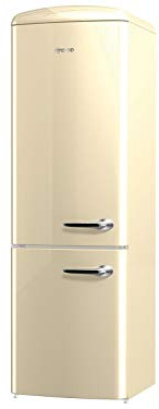 Gorenje ONRK 193 C-L Kühl-Gefrier-Kombination / A+++ / Höhe 194 cm / Kühlen: 222 L / Gefrieren: 80 L / Beige/ NoFrost / ZeroZone-Schubfach (0 Grad) / Oldtimer / Retro Collection