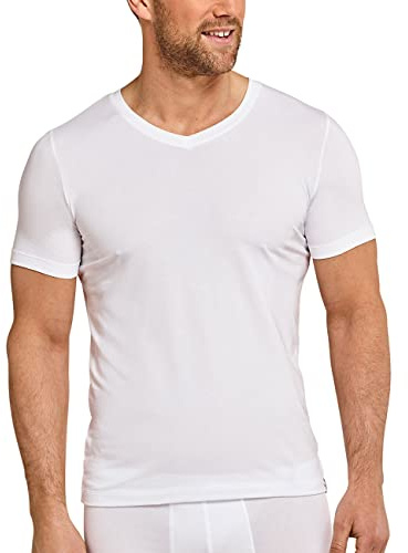 Schiesser Herren Long Life Cotton Shirt 1/2 Unterhemd,per Pack Weiß (Weiss 100),Medium (Herstellergröße:005)