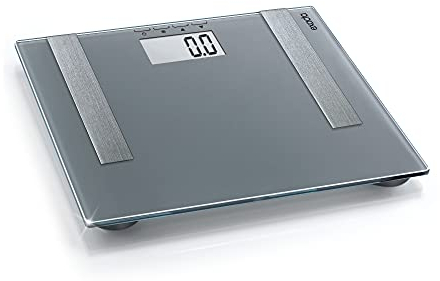 Soehnle Balance pèse personne Exacta Premium, Balance numérique avec fonction marche/arrêt automatique, Balance d'analyse corporelle qui détermine le poids, la graisse corporelle et la teneur en eau