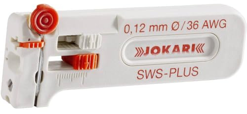 Jokari 40015 Mini-Präzisions-Abisolierwerkzeug SWS-Plus 012 zum Entmanteln von Leitern und Litzen AWG 36, 0,12 mm Ø