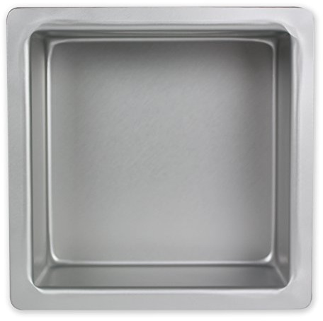 PME Molde para Pasteles Cuadrado de Aluminio Anodizado Profundidad de 13 x 13 x 4-Pulgadas