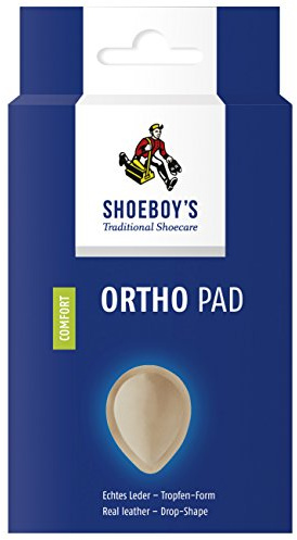 Shoeboy's ORTHO Pad – droppformad pelot för att stödja mittfotvalvet, storlek 41–43, 1 par