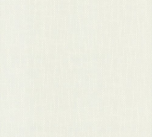 A.S. Création Shades of White Papiertapete 10,05 m x 0,53 m - Weiß - Tapete strukturiert - 974330