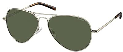 Polaroid Unisex-Erwachsene Pld 1017/S H8 3Yg 60 Sonnenbrille, Gold (Gold/Green)