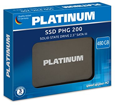 PLATINUM PHG 200│ 2.5 Inch Internal SSD Hard Drive │ 480 GB │ for Notebook, Laptop and PC, SATA III