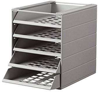 Durable 1712003050 blankettbox IDEALBOX BASIC, 5 fack, grå