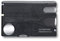 Victorinox Swiss Card Nail Care, Swiss Made Pocket Tool, Credit Card Size, 13 Functions, File, Scissors, Black Transparent