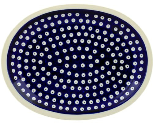 Bunzlauer Keramik Servierplatte Serviertablett Platte Teller oval 29,1x22,1x2,8 cm Dekor 42
