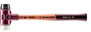 Halder 3027030 30 mm 3027 Rubber/Superplastic Simlpex EH Soft-Face Mallet - Multi-Colour