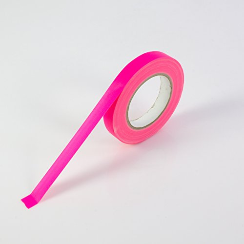 INNA-Glas Gaffa Tape neonpink uv - aktiv, 19mmx25m, wasserabweisend | Gewebeklebeband/Gaffer Klebeband