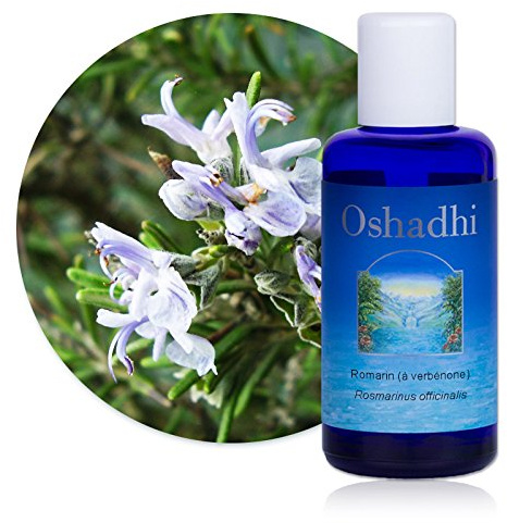 Oshadhi Rosmarinwasser Bio 500ml - 100 % REINES Hydrolat aus Rosmarin Verbenon, Gesichtswasser & Haar Tonikum - Für Haare und Hautpflege - Recycelte PET-Flasche - NATURREIN - Ohne Zusatzstoffe