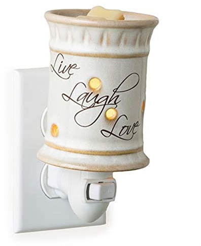 Candle Warmers ETC. Pluggable Fragrance Warmer, Live, Laugh, Love