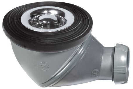 Wirquin 34210003 Bonde de douche James D50 sortie D40, gris
