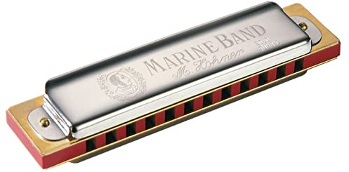 Hohner Harmonica MARINE BAND 364/24 SOLOIST - Maple Wood - Red - C Major