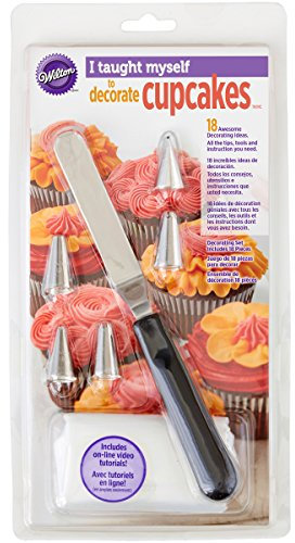 Wilton 2104-7552 Taught Myself Buttercream Decorating Cupcake Set, Plastic, Multicolour