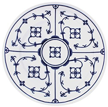 ESCHENBACH 65279204302197 Tallin Teller flach Coup 19 cm Porzellan, Indigoblau