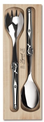 New Laguiole 2pc Salad Serving Set in Tray (Stainless Steel)