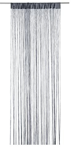 Fadenvorhang Fadengardine Türvorhang | Grau | 110x250 cm | Polyester