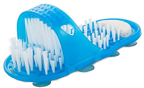 HUKITECH@ Fußbürste - Reinigung & Massage für Füße - Fußpflege Bürste Waschbürste Fußmassage Hornhautentferner Feile Massager Slipper