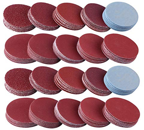 200 St Schleifblatt schleifpads klett 75mm VÉZAAR schleifpapier körnung 80 100 180 240 600 800 1000 1200 2000 3000