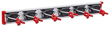 Bruns Gerätehalter Set Mini 0,5 m Führungsschiene, 6 Gerätehalter