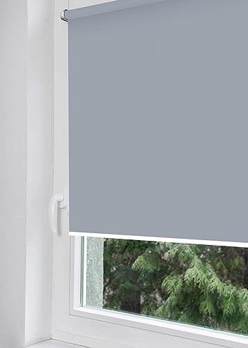 Home-Vision® Sichtschutz-Rolllo Nebbia nach Maß, Rollos ohne Bohren mit Klämmträgern, Rollos für Fenster und Türen, 10 Farbe
