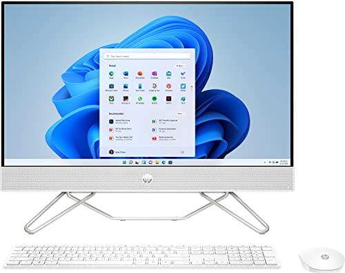 HP All-in-One 24-cb1002ss Ordinateur Tout-en-Un 23,8 Full HD (Intel Core i5-1235U, 16 Go RAM, 512 Go SSD, Intel Iris XE Graphics, Windows 11) Blanc Clavier QWERTY Espagnol