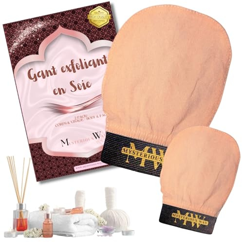 Kessa Peeling, 2 Stück, für Gesicht & Körper, Körperpeeling, empfindliche Haut, in zwei Größen zum Reinigen und Massieren der Haut