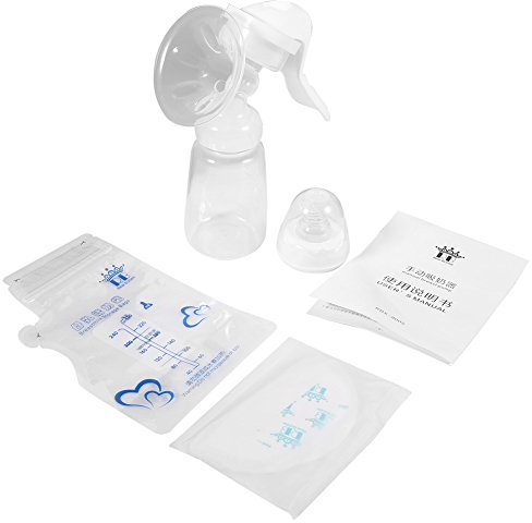 Masyrt 150 Ml Silikon-Handmilchpumpe mit Starker Saugkraft, Einfaches Design für Einfaches Stillen und Stillen