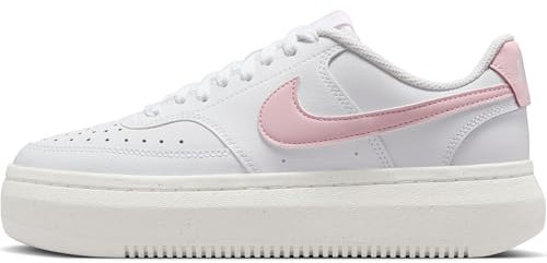 Nike Court Vision Alta Damenschuh, Scarpa da Donna, Corda in Schiuma Bianca e Rosa, 38 EU