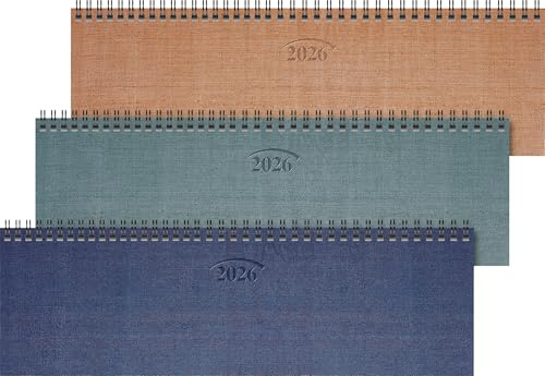 BRUNNEN Querterminbuch Mod. 777 2026 | 326×102 mm, Karton, 1 Stück