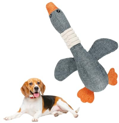JYNVO Juguete para Perro (Ganso Gris, 1 Pieza)
