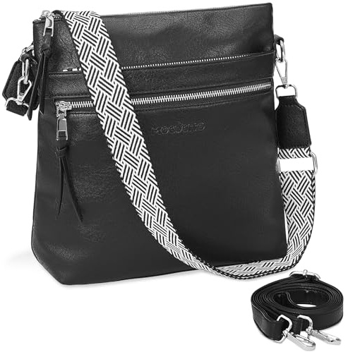 MOCOCITO Umhängetasche Damen Handtasche damen Leicht Damen Schultertasche aus Veganes Leder Crossbody Bags für Frauen mit Verstellbar Abnehmbar Breiter Gurt