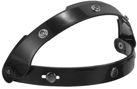 RUNROTOO Fijación de Visera para Casco de Motocicleta en Plástico Resistente, Soporte Negro para Lente y Visera, Accesorio Práctico para Cascos de Moto y Uso en Carretera
