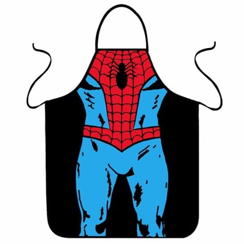 ShopINess Divertido Delantal de Cocina Spider Style para Fiestas Barbacoa con Amigos Regalo Original Material Resistente