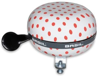Basil Big Bell Polkadot Glocke White/red dots 2019 Fahrradklingel