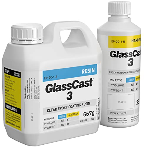 GlassCast® 3 Clear Epoxy Coating Resin (1kg) Original Penny Floor Resin