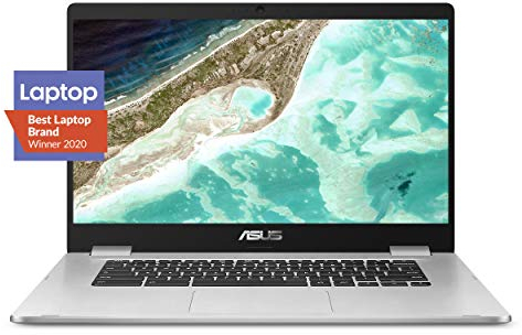 ASUS Chromebook C423 Display HD NanoEdge da 14 pollici 180 gradi, processore Intel Dual Core Celeron, 4 GB di RAM LPDDR4, 32 GB di storage, colore argento, C423NA-DH02