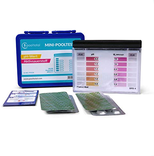 POOL Total Mini-Pooltester für Aktivsauerstoff & pH-Wert