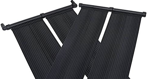 Tidyard Solar Pool Heater Panel Pool Spa Accessory Backyard Garden Lightweight Heating System Above-Ground Swimming Pond Solar Heater 2 pcs 80x310 cm