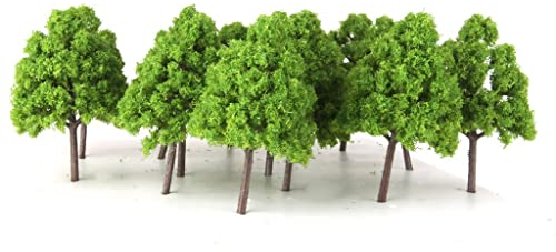 misppro Lot de 20 arbres miniatures pour modélisme ferroviaire - Jauge N - Trains - Dispositions 1:150